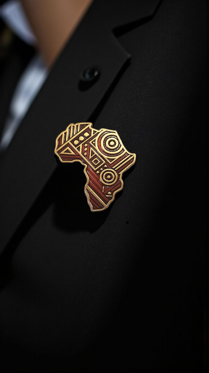 Broche "Nkyinkyim" - L'art de l'adaptabilité -