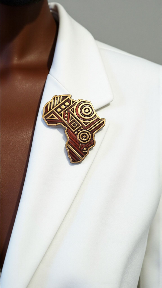 Broche "Nkyinkyim" - L'art de l'adaptabilité -